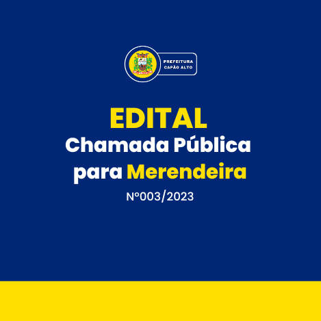EDITAL DE CONVOCAÇÃO Nº 003/2023 - CONCURSO PÚBLICO - Prefeitura